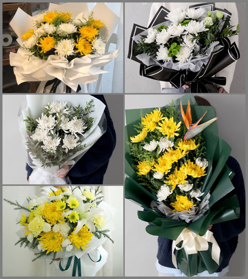 云南红河州金平县勐桥乡白事花束代送